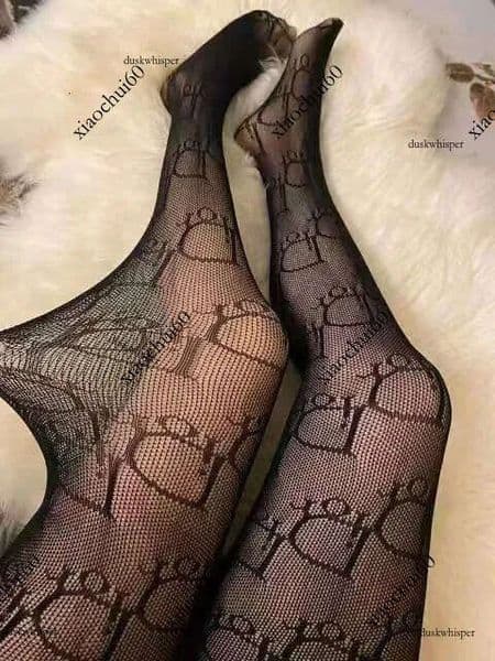 gg designer womens g tights Sexy Long Stockings for women Stocking Letters Pattern Fashion Thin Lace Mesh Tights Soft Breathable outdoor sexy socks 69f