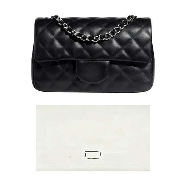 Channesl Shoulder Bags Designer Woman Bags Chain Luxury Genuine Leather Black Women Classic Medium Flip Bag Cowhide 25CM Sheepskin Ladies Crossbody Bags 25CM