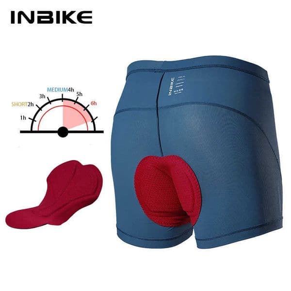 INBIKE Summer Mens Cycling Underwear Padded Bicycle Shorts Road Bike Briefs for Men Sponge Silicone Mats Biking Clothing 250630