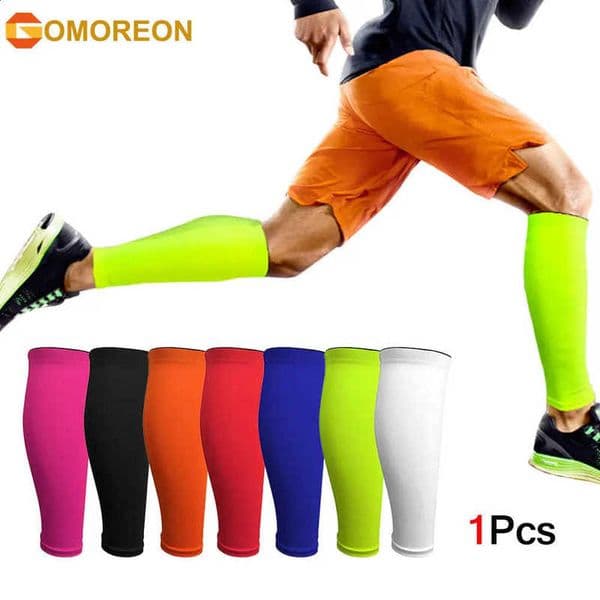 1Pcs Sport Calf Compression Sleeves Shin Splint Support Guard Leg Protection Sock for Running Cycling Basketball 260206