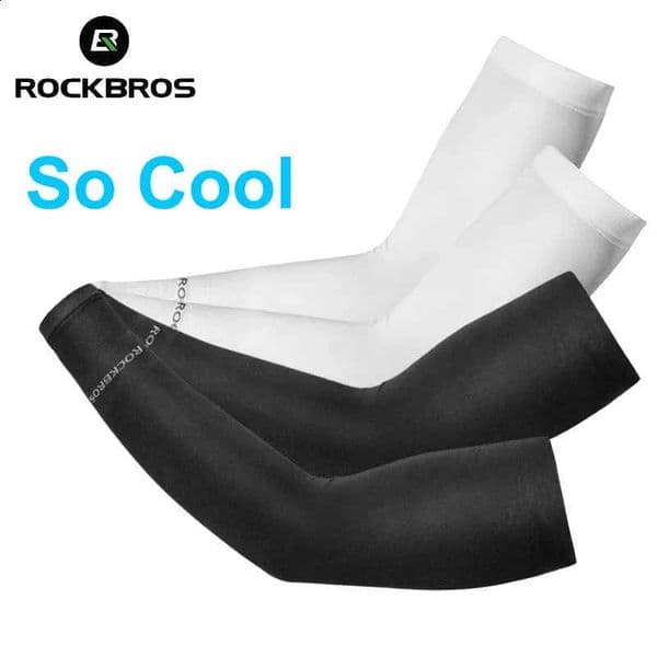 ROCKBROS Arm Sleeves Running Fishing Accessories Sunscreen Cover Summer Cool Nylon Outdoor Sports Cycling Equipment 260206