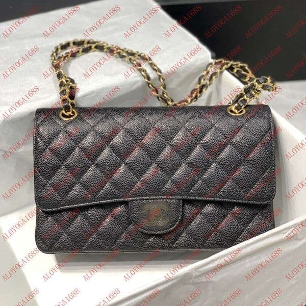 Designer Bags 2026 Trends Shoulder Bags Woman Channesl Bags Luxury Genuine Leather Black Women Classic Medium Flip Bag Cowhide 25CM Sheepskin Ladies Crossbody Bags