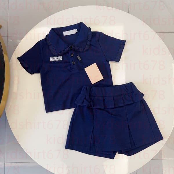 New style summer Designer Kids Clothing Sets letter print T-Shirt short pans Girl's short skirt 2 Piece baby Fashion boy Girls children's clothing kids tracksuit AAAAA