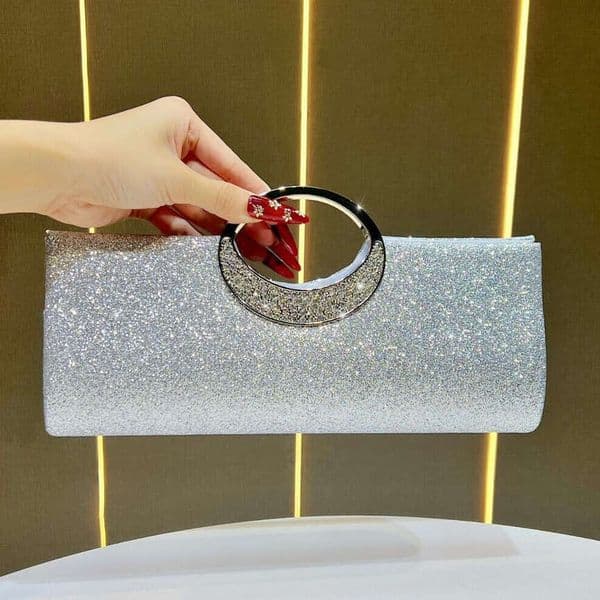 TAURUSCIAGA Elegant Diamond-Studded Clutch Bag, Light Luxury Shiny Design, Versatile Shoulder Crossbody Evening Bag For Banquet Glitter Bag