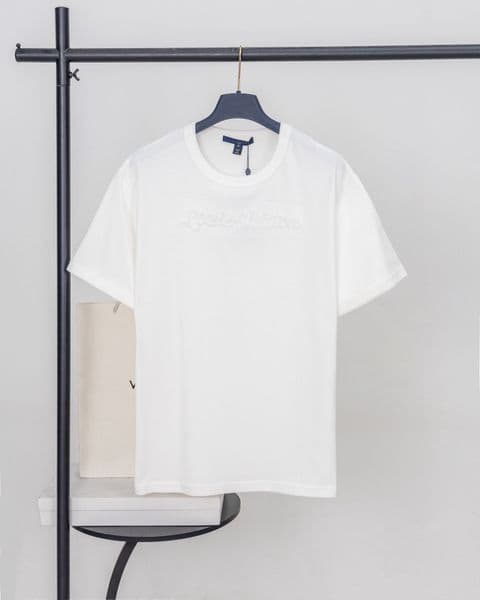 Men's Plus Tees & Polos Round neck embroidered and printed polar style summer wear with street pure cotton aT35g45