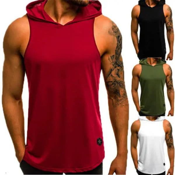 Fashion Moto Biker Hooded Mens Tank Tops Joggers Summer T Shirt Men Sleeveless Top Fly Cool Street Top Mens Clothes M-3XL 260430