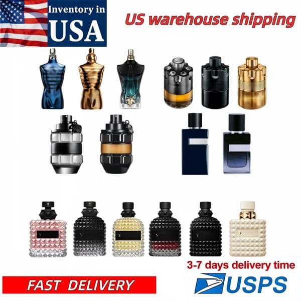 USA Warehouse 3-7 Days Fast Delivery via USPS Men's High Quality Long Lasting Cologne Body Spray Fresh Spicy Woody Fragrance Perfume f252k
