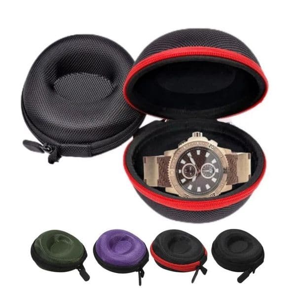 Portable EVA Single Watch Travel Case Storage Organizer Box Holder Waterproof For Smartwatches Zippered Container 260430