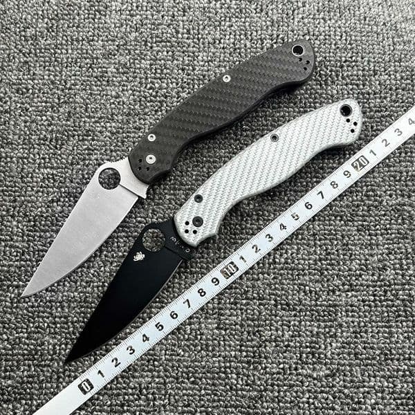 C36 Carbon Fiber Handle Folding Outdoor Camping Wilderness Survival High Hardness Pocket Tool Knife thumbnail 2