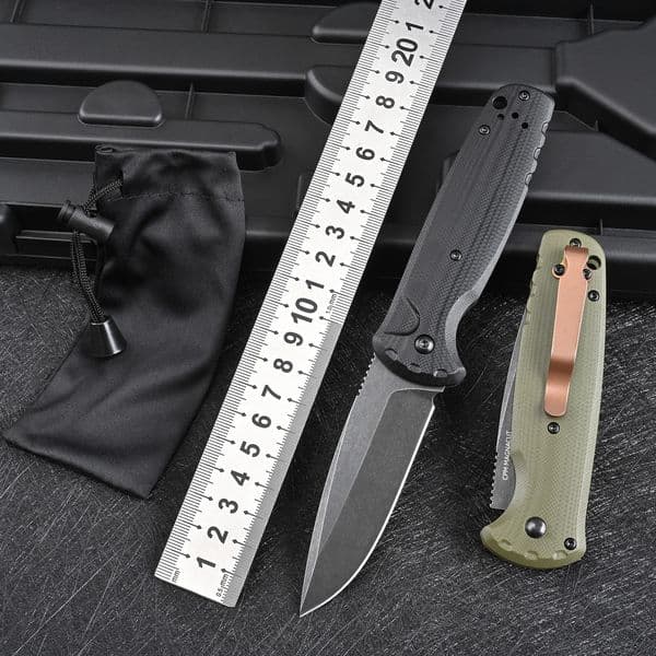 BM 4300 Folding Knife G10Handle Wilderness Exploration, Hunting, Tactical Combat, Ergonomic Handle, EDC Multi-functional Knives