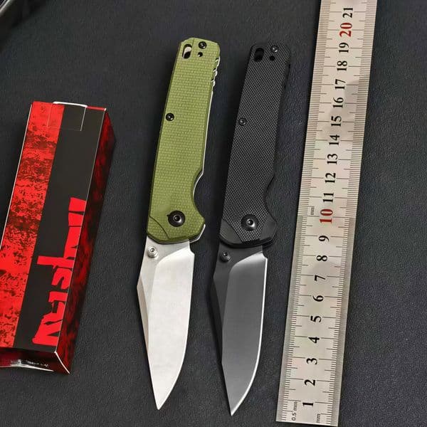 New High Quality 6106Folding Belt Knife 8Cr13Mov Blade G10 Handle Jungle Hiking Fishing Knife Carrying Outdoor Camping Knife