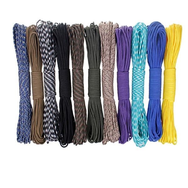 5/15/30m Paracord Rope 7 Strand 4mm Military Tactical 550 Parachute Cord Camping Accessories Outdoor Survival DIY Bracelet Line