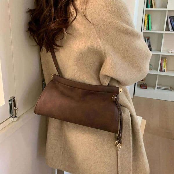 Light Luxury Fashion High End Leather Women S New French Simple Casual Versatile Portable Single Shoulder Bag Trendy TIANOUDAISHU