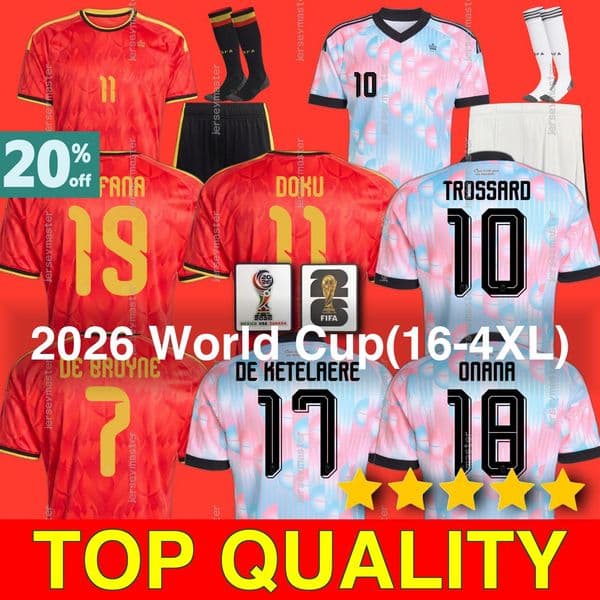 Belgium World Cup 2026 DOKU Away Jersey DE BRUYNE Belgiumfootball shirt kit OPENDA DE KETELAERE ONANA TIELEMANS TROSSARD CASTAGNE DE CUYPER DE WINTER DEBAST FOFANA