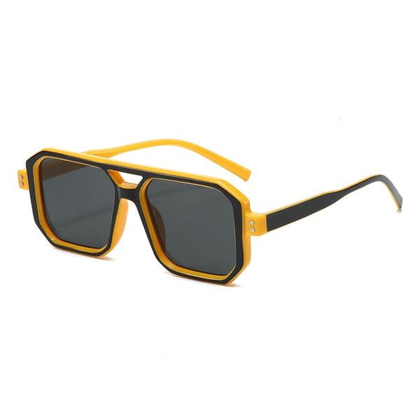 High Quality New square cyberpunk futuristic tech-style trendy sunglasses, European and American UV protection unisex sunglasses