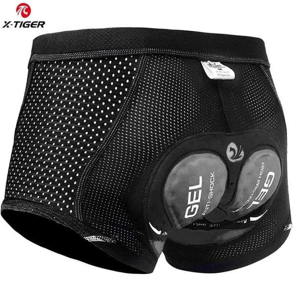 XTIGER 5D Mens Gel Padded Breathable Mesh Cycling Underwear Shockproof Mountain Bike Shorts 250630
