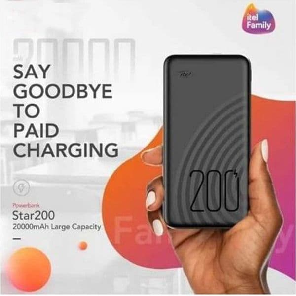 New 20000Mah Large Capacity Portable Power Bank Super Fast Charging Compatible with Itel