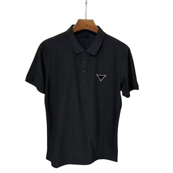 Men's T-shirt, men's Polo short sleeved fashionable breathable top, business embroidery men's and women's summer T-shirt, plus size men's Polo shirt S-6XL