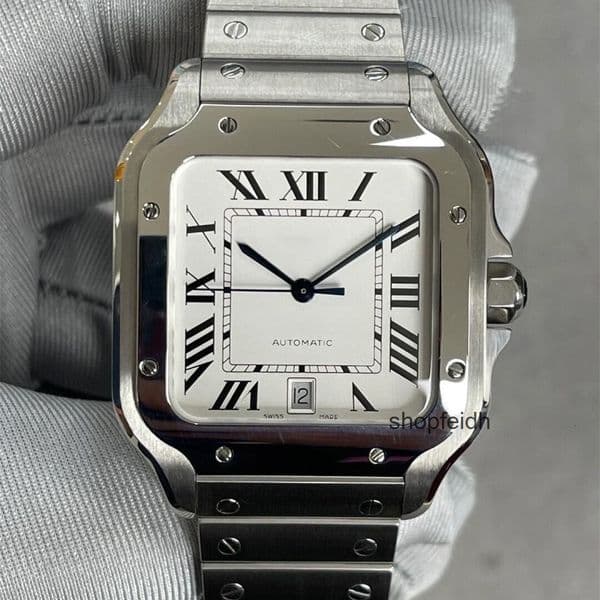 Top quality santo watch mens watch super clone watches 1847MC mechanical movement sapphire glass 316L steel 39.8mm 35.1mm with box YC0I