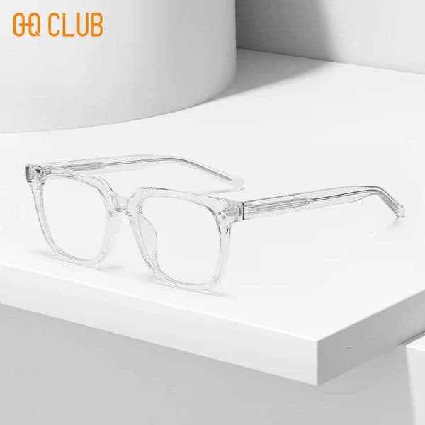 OQ CLUB Square Eyeglasses Grade Glasses Man Style Blue Light Intelligent Progressive Multifocal Lenses to Read Eyewear 260430