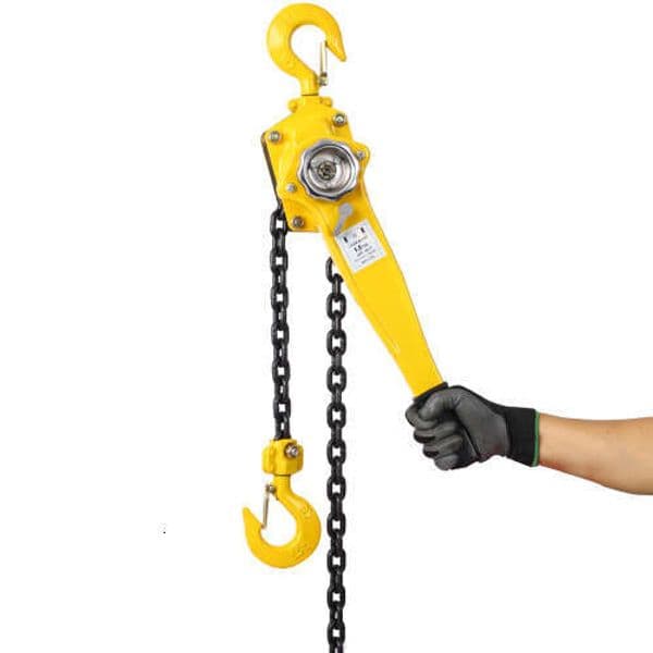 1 1/2 Ton 3300LBS Capacity 10 FT Come Along with Heavy Duty Hooks Ratchet Lever Chain Block Hoist Lift Puller
