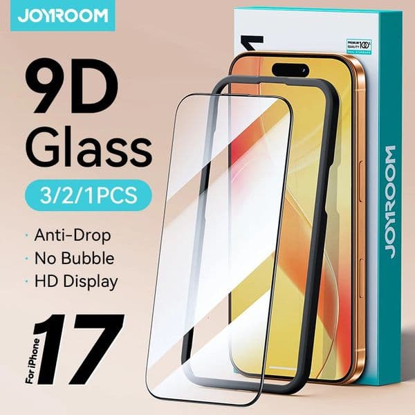 Joyroom 1/2/3pcs For iPhone 17 Pro Max HD Glass Screen Protector For iPhone 17/17Pro/17Air Full Screen Tempered Glass Protection 260427