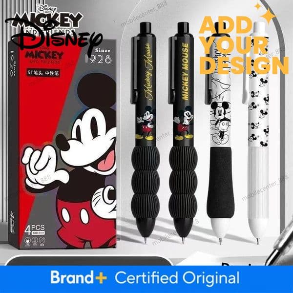 Designer Disney Disney Press Gel Pen Cartoon Cute Creative Personality Quick Dry Brush Question Pen Student Exquisite 0.5Mm Black Writing Pen Luxury b3596