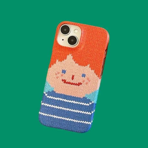Y2K Korean Anime Boy Phone Case for 17 16 15 14 13 12 11 Air Pro Max X XS XR XSMax 7 8 Plus Glossy Film Hard PC Cover 26Y0430