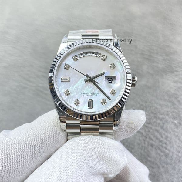 Top quality day date watch mens watch super clone watches 3255 mechanical movement sapphire glass 904L steel 40mm with box V4PV