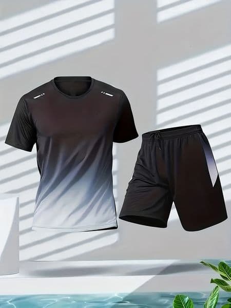Mens casual suits outdoor activity running travel sportswear sets park and beach outings quickdrying lightweight 260430
