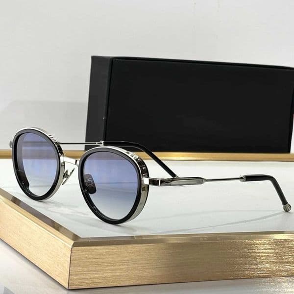 Luxury Classic Fashion Oval Brand Designer Men Metal Alloy Popular Sunglasses for lady Outdoor Vacation Womens