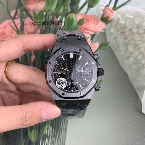 Top quality royals oak watch mens watch 26420 super clone watches 4401 mechanical movement designer watch sapphire glass 904L steel 43mm 41mm with box ZCLK