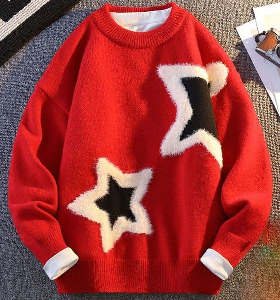 Trendy Inclusive Crewneck Jumper Suitable For Both Genders Gender-neutral Cozy Knitted Pullover - Versatile Casualwear Accessory