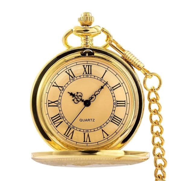 Antique Steampunk Vintage Roman Numerals Quartz Pocket Watch Multicolor Case Necklace Pendant Clock Chain Men 2055 260430