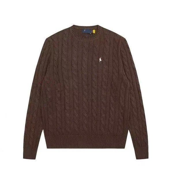 designer men's pullover round neck sweater,mile wile polo ,women's classic knitted cotton long-sleeved sweater, casual warm embroidered sweater, size S-XL 00