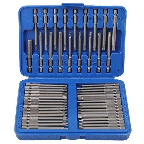 50 extra long sets with 75mm safety screwdriver Torx star shaped hexagonal wrench heads, fully automatic han
