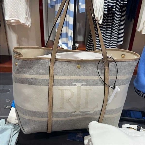 Luxury Purse 2026 New Original Niche Canvas Embroidered Emerie Single Shoulder Tote Bag For Women Large Capacity Shopping Bag For Women