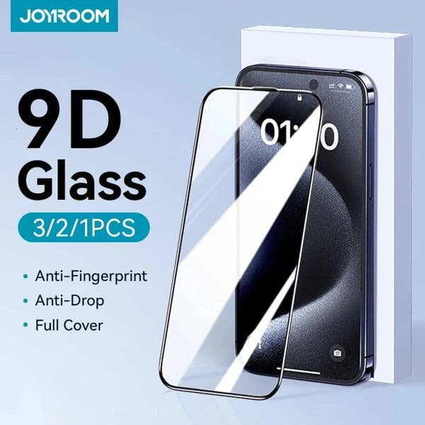 Joyroom 1/2/3pcs HD Glass Screen Protector for iPhone 16 15 14 13 12 11 Pro Max Full Screen Tempered Glass Protection for iPhone 260427