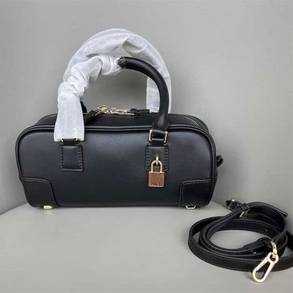 Luxury Purse Higher VersionLuo Family Limited Edition Bowling Bag High-Grade Cowhide Handbag Pillow Bag