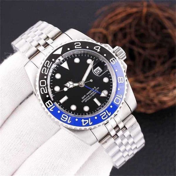 Luxury watches, high-quality watches product Mens stainless steel 4-hand GMT mechanical automatic