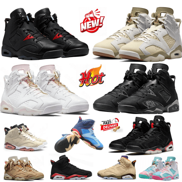 6 6s Awake NY Bin 23 Metallic Silver Men Basketball Shoes 6 Olive Sail Grape Aqua Yellow Oreo Pine Green Black Tinker UNC Infrared Chrome Mens Trainers Outdoor Sneakers