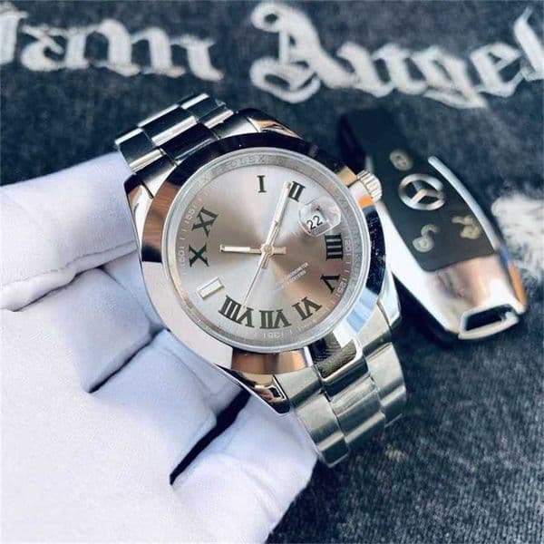 Luxury watches, high-quality watches Laojia Daily Log Fully Stainless Steel Band Automatic Mechanical Watch235Y