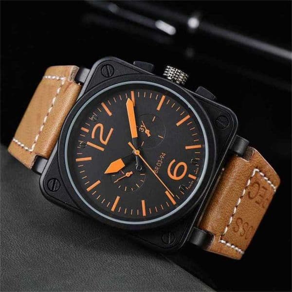 Luxury watches, high-quality watches Fully Automatic Mechanical Five-Hand BR Belt Mens