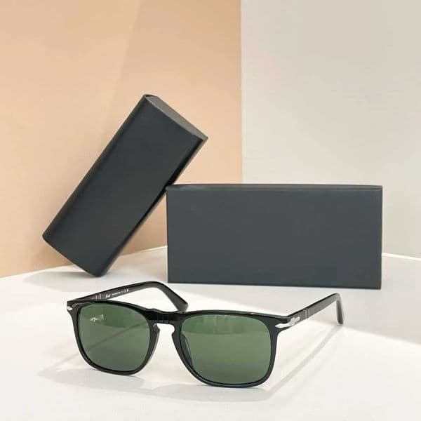 Luxury Designer Glass Lenses Sunglasses Acetate Square Frame Premium Weight Resistance UV400 Retro Classic Unisex