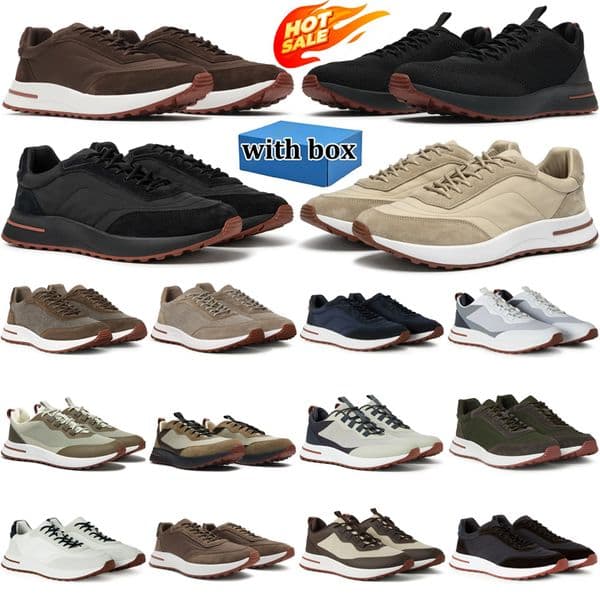 designer casual shoes Week End Walk mens sneakers leather Mesh Trainers Original Rubber Platform Sole Runner Sport with box
