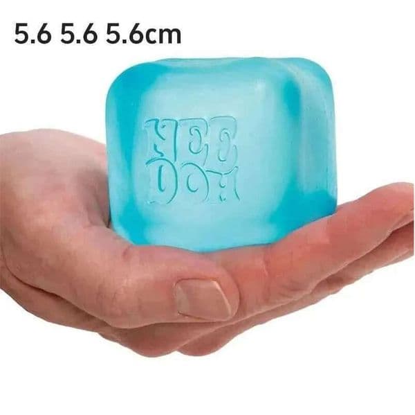 Schylling Needoh Nice Sensory Fidget Stress Relief Squishy Cube Anti-Anxiety Squeeze Object For Focus ADHD Population needoh ice cubeJ260521