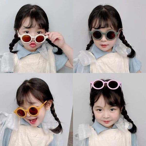 High Quality 2024 popular children's sunglasses, frosted sunglasses for boys and girls, UV protection sunshades wholesale