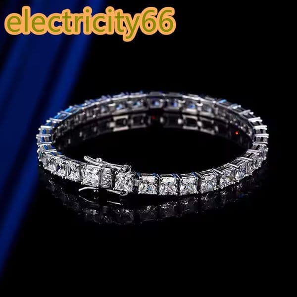Stylish and Affordable Moisaanite Tennis Bracelet 450 MM Length with Sparkling Ethical Diamonds Designed for Everyday Elegance