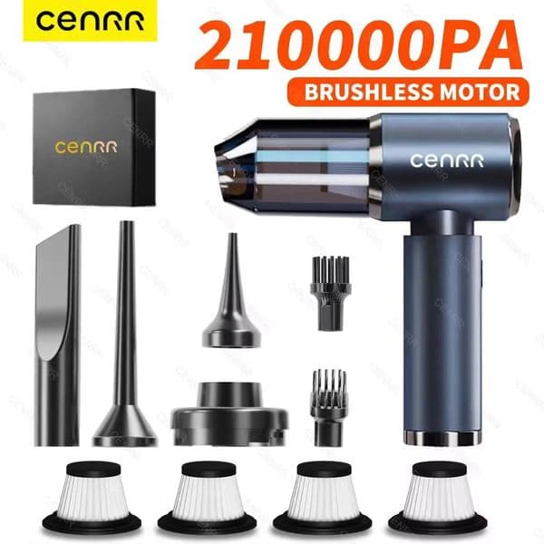 CENRR 210000PA Mini Car Vacuum Cleaner Wireless Powerful Handheld Portable Cleaning Machine 260430