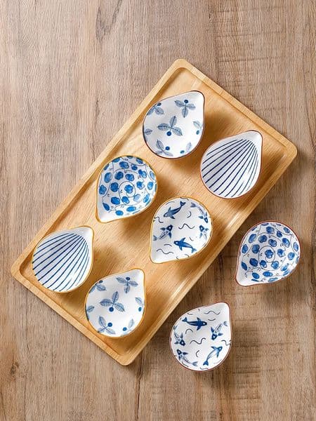 4pcs Ceramic Plate Japanese Style Household Seasoning Pottery Mini Dipping Dish Sushi Soy Sauce Snack Tableware 260430